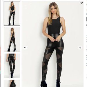 SHEER STRAPS HW LEGGINGS 3.0 - LIMITED - Blackmilk Clothing - Size S